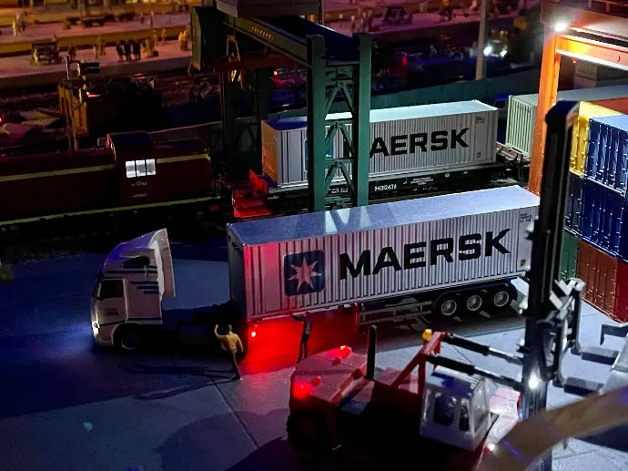 a truck that is sitting in the street